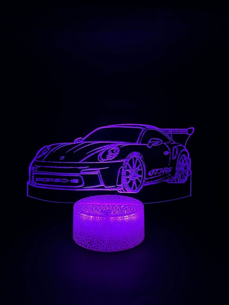Lampe LED 3D Porsche 911 GT3 RS | Inkwood Lab