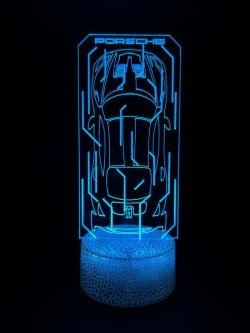 Lampe LED 3D Porsche 911 GT3 RS | Inkwood Lab