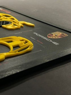 Plaque 3D Porsche 911 GT3 RS | Inkwood Lab